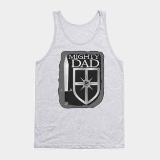 Mighty Dad Sword and Shield Tank Top